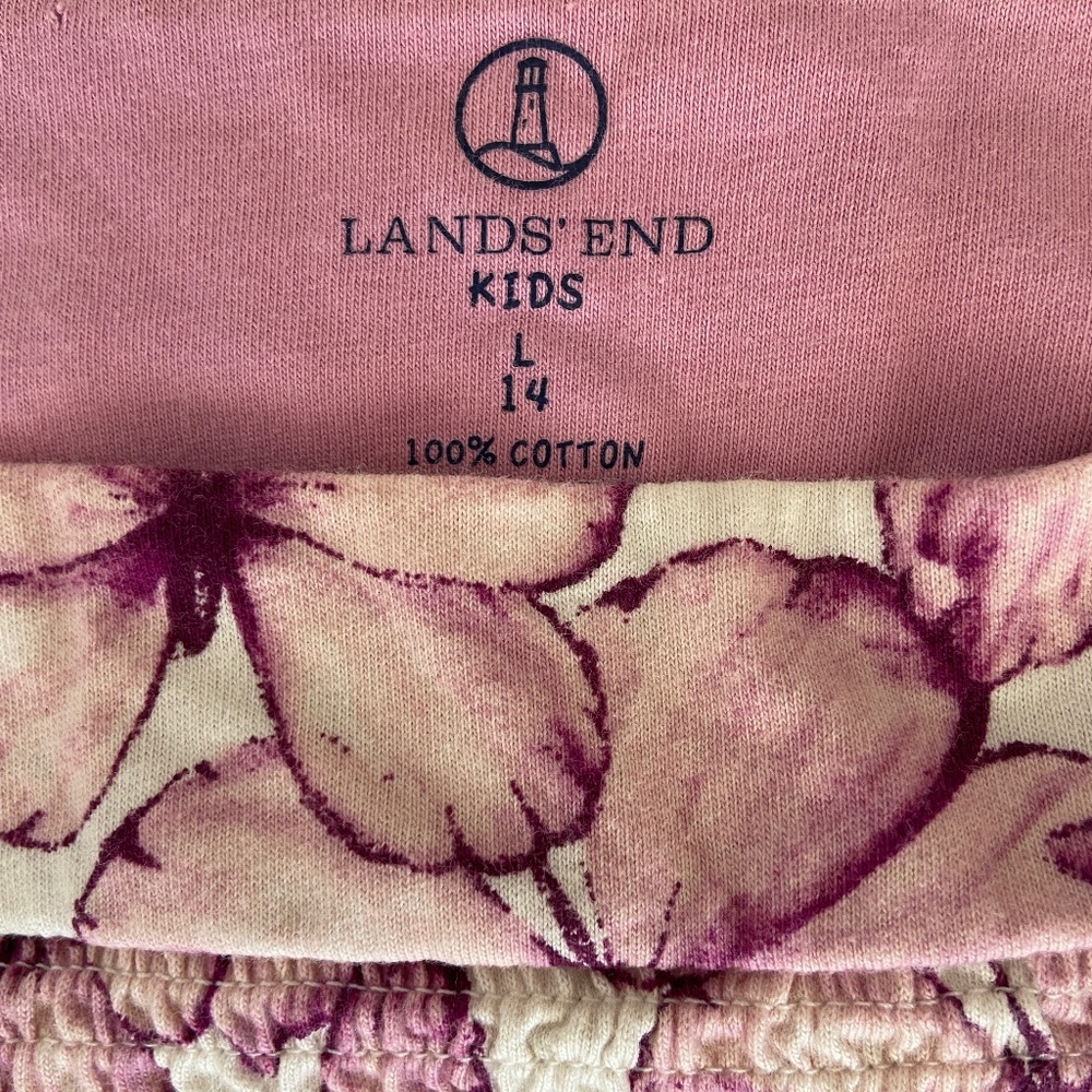 Land's End Kids Girl's Butterfly Tunic, Size Girl's 14